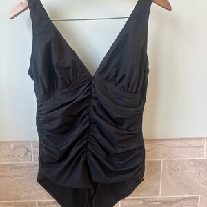 Tommy Bahama Black One-Piece Swimsuit